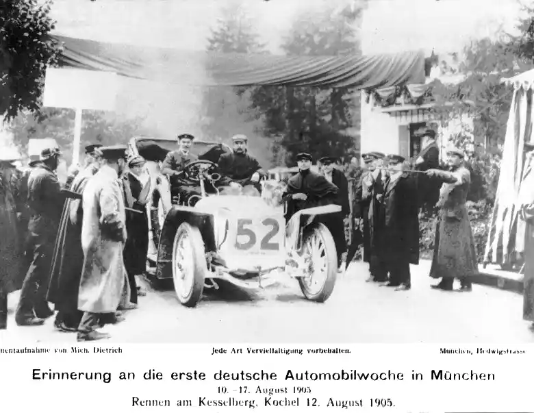 Erste deutsche Automobilwoche in München